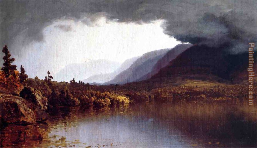 A Coming Storm on Lake George painting - Sanford Robinson Gifford A Coming Storm on Lake George art painting